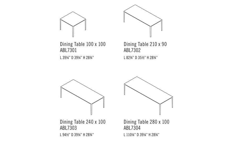 able dining table
