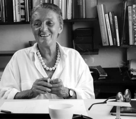 A portrait of Anna Castelli Ferrieri