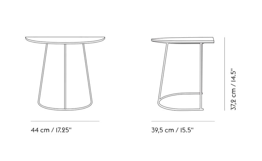 airy half size coffee table
