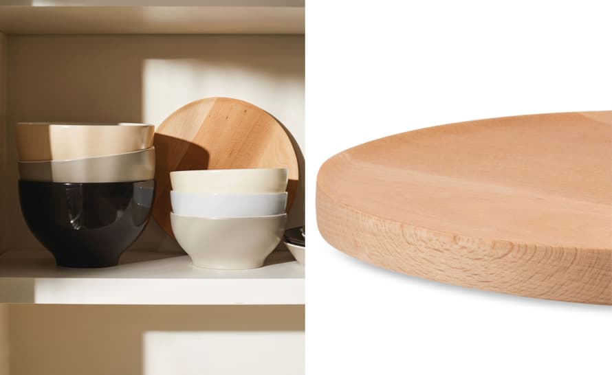 alessi tonale beech-wood plate