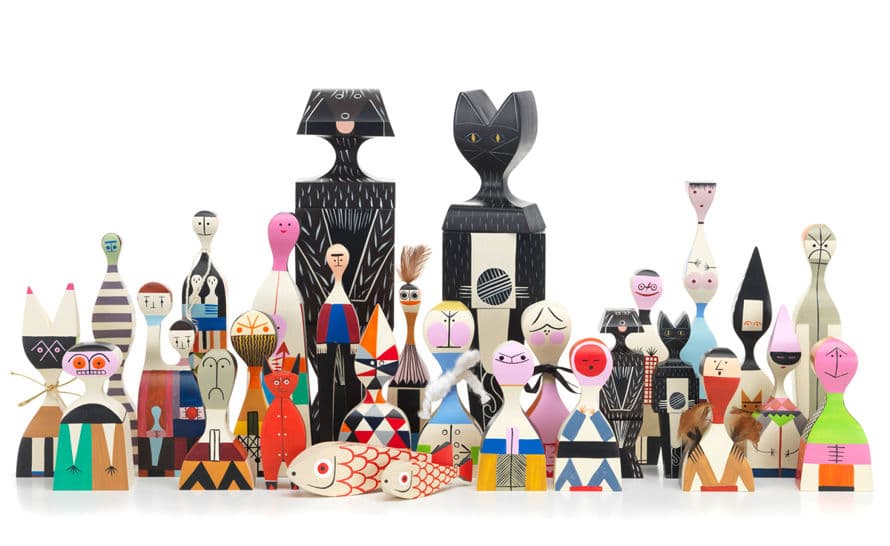 alexander girard mother fish & child wooden doll