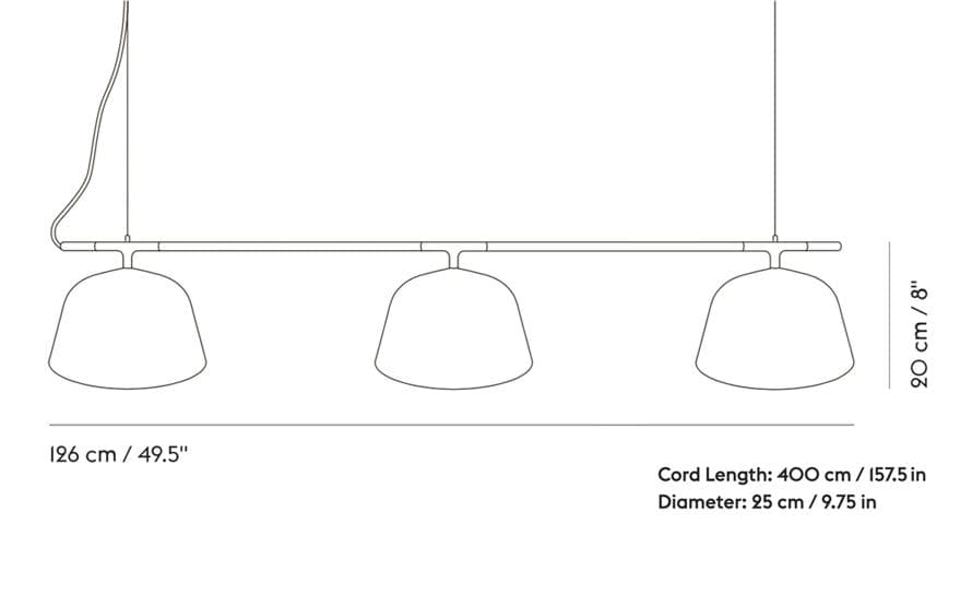 ambit rail suspension lamp