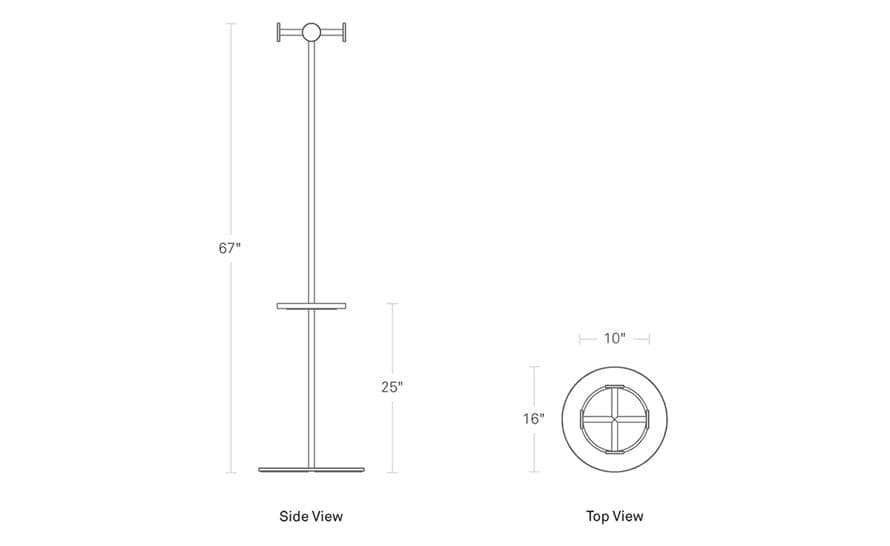 amos coat rack