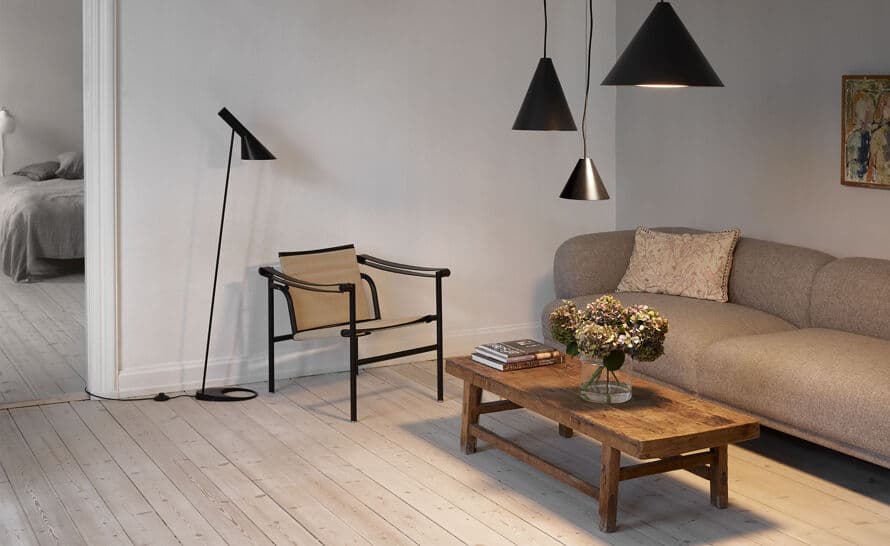arne jacobsen floor lamp
