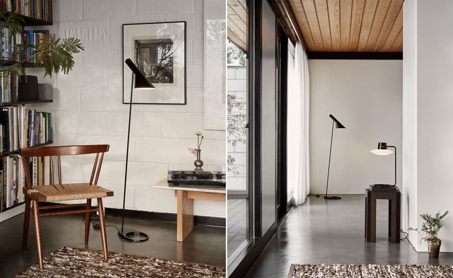 arne jacobsen floor lamp