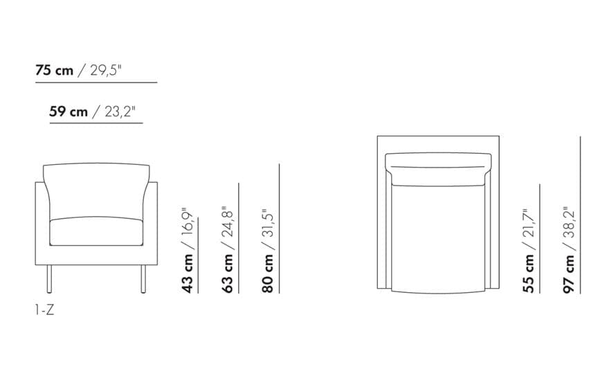axel 1 seat lounge chair