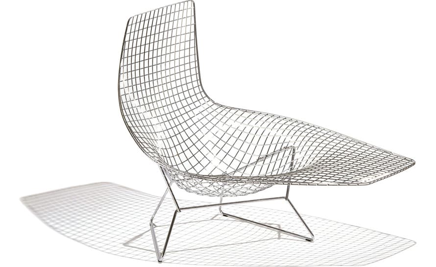 bertoia asymmetric chaise lounge