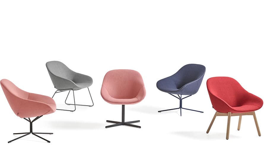 beso lounge chair with swivel base