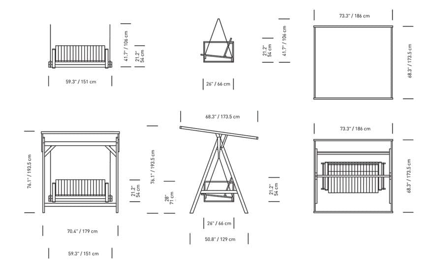 bk13 swing sofa