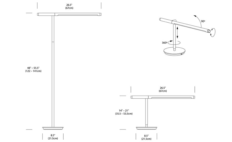 brazo led floor lamp