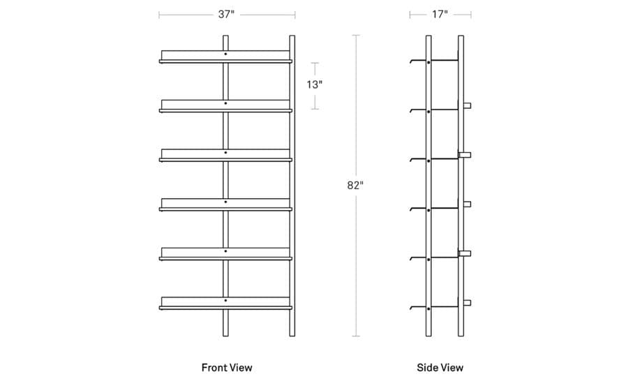 browser tall add-on bookcase