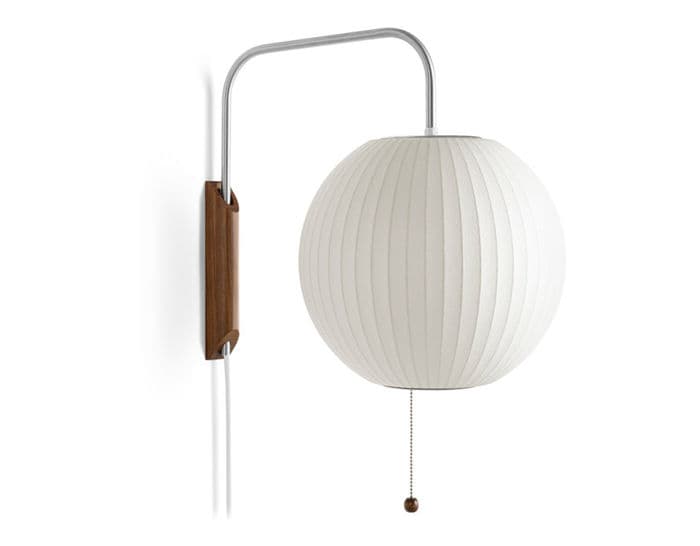 nelson bubble lamp wall sconce ball