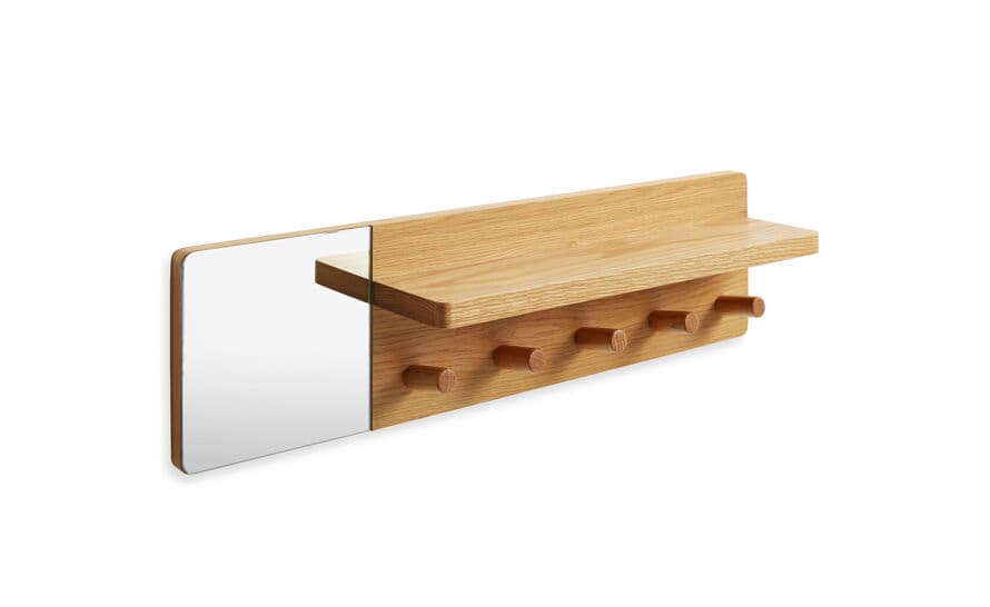candid wall shelf with hooks