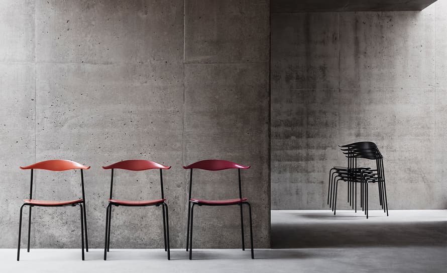 hans wegner ch88t stacking chair