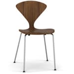 cherner metal leg stacking side chair