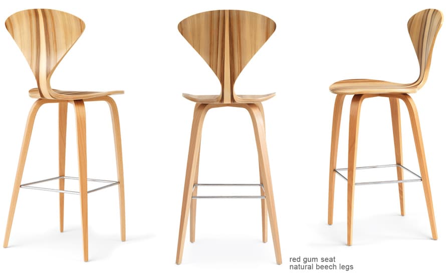 cherner wood leg stool