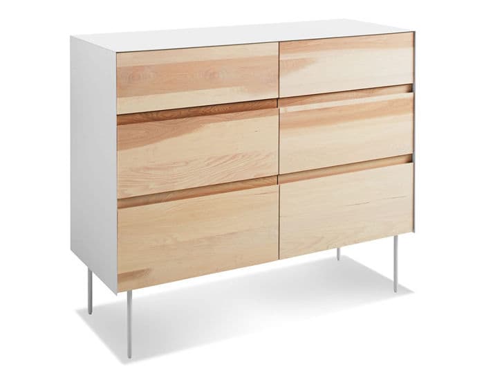 clad 6 drawer dresser