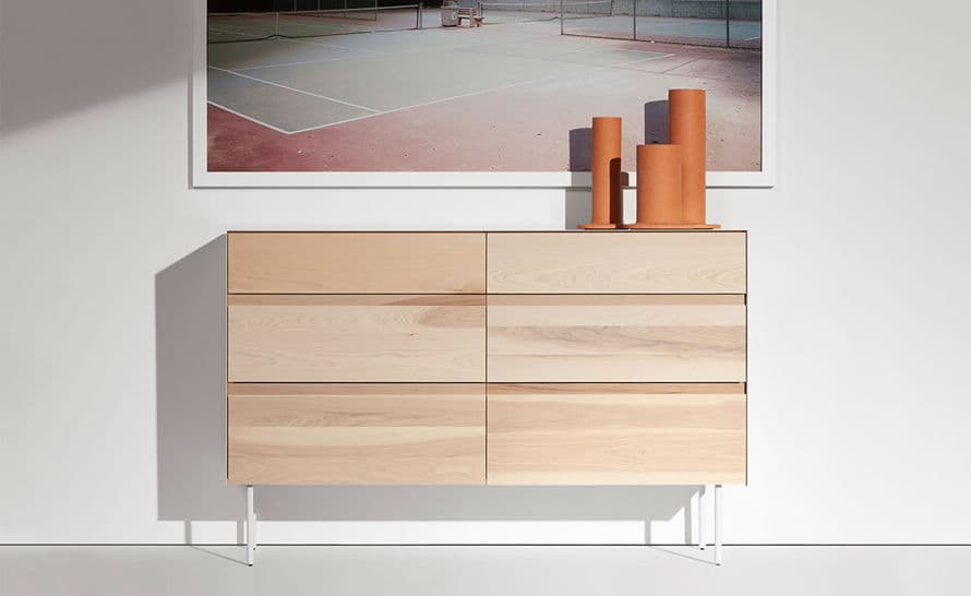 clad 6 drawer dresser
