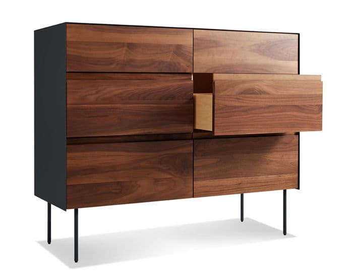 clad 6 drawer dresser
