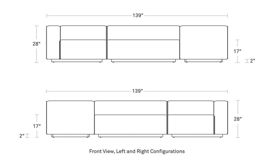 cleon large sectional sofa
