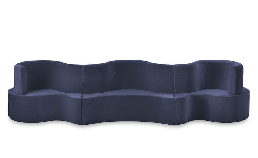 panton cloverleaf 2 unit 1 extension sofa
