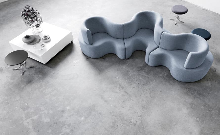 panton cloverleaf 3 unit sofa