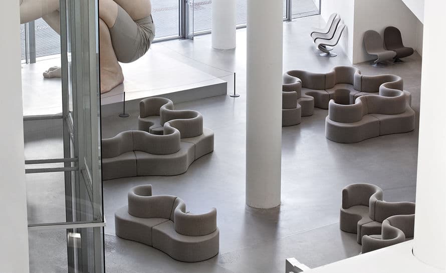 panton cloverleaf 3 unit sofa