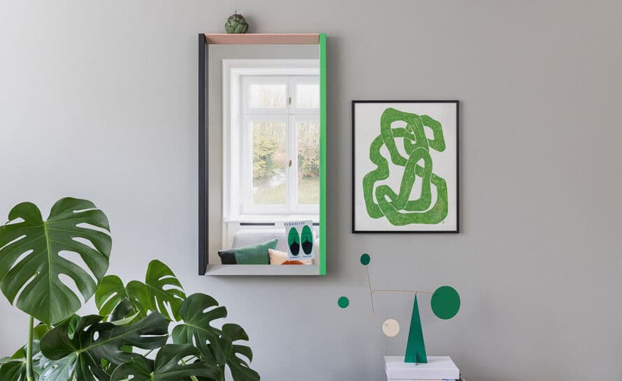 color frame mirror