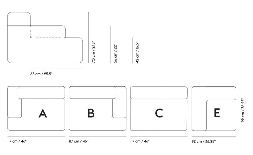 connect u shaped sectional sofa