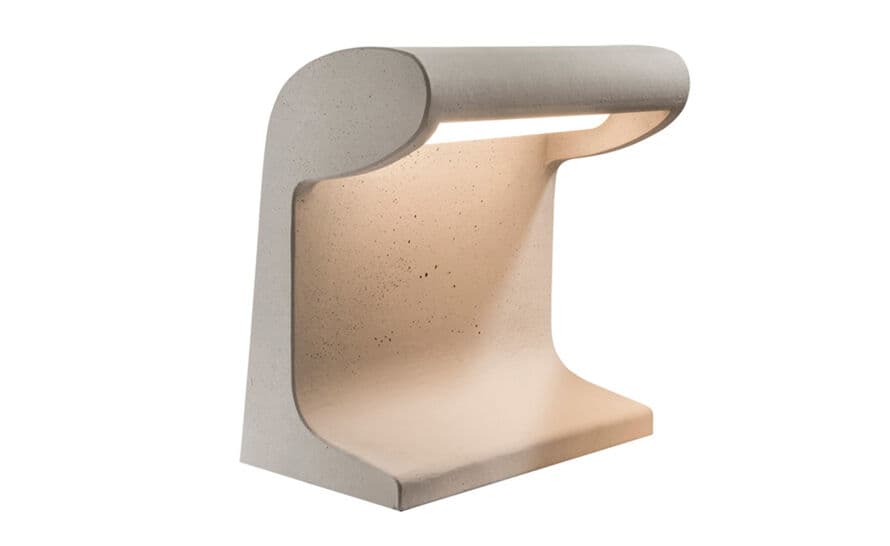 corbusier borne beton lamp