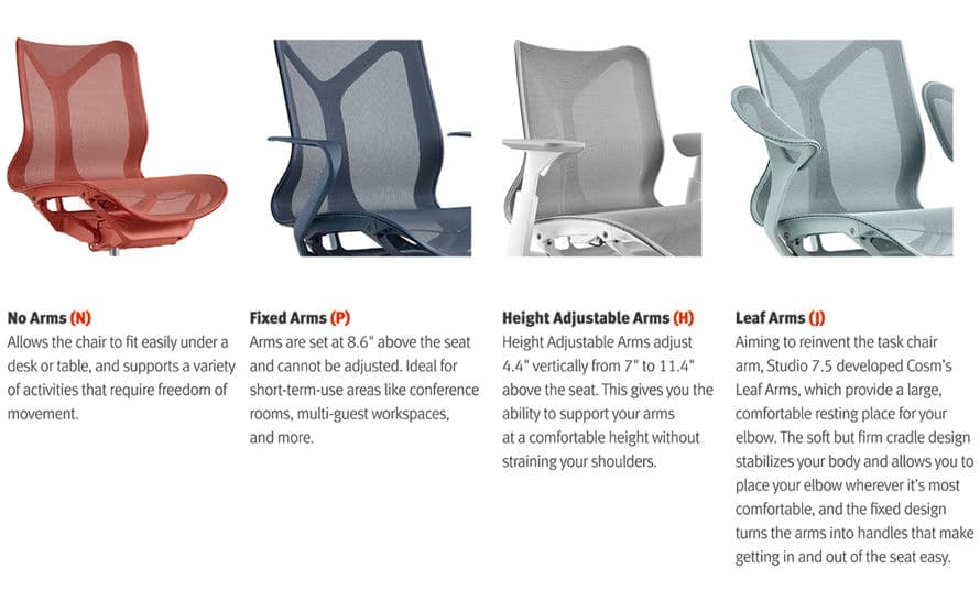 cosm high back task chair