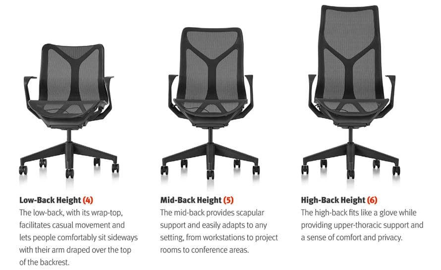 cosm high back task chair