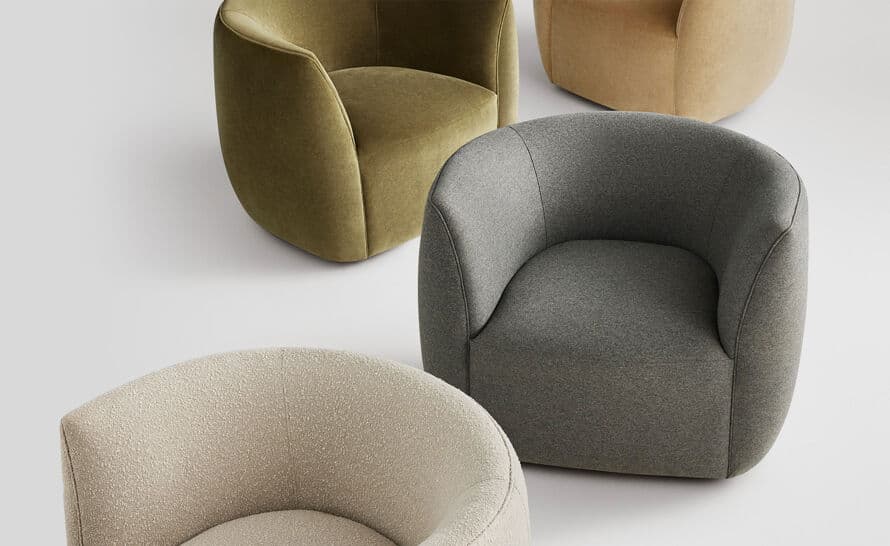 council swivel lounge chair