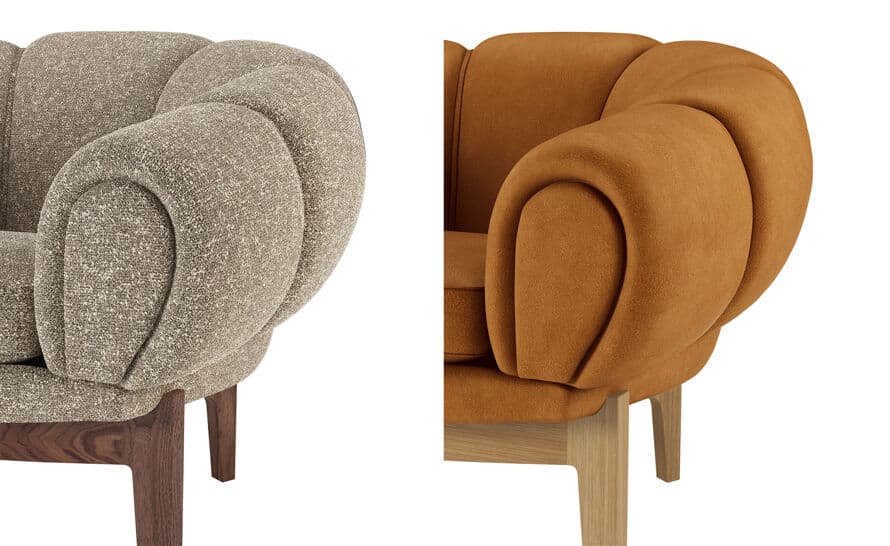 croissant lounge chair