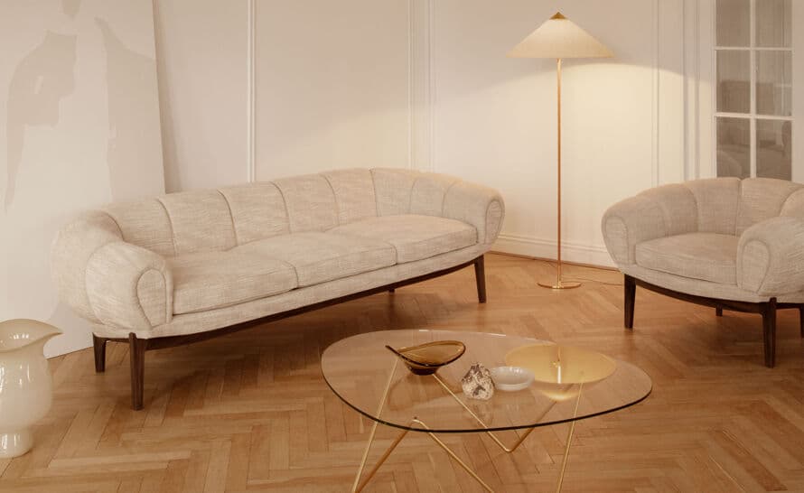 croissant lounge chair
