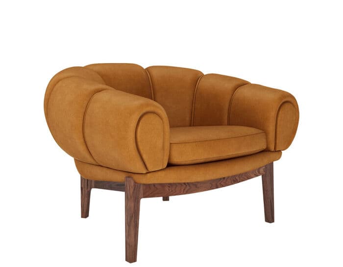 croissant lounge chair