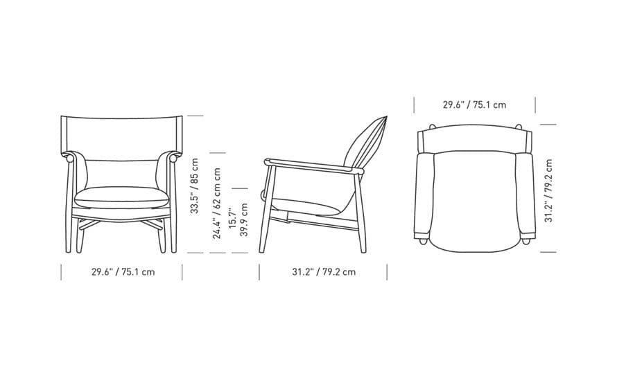 e015 embrace lounge chair