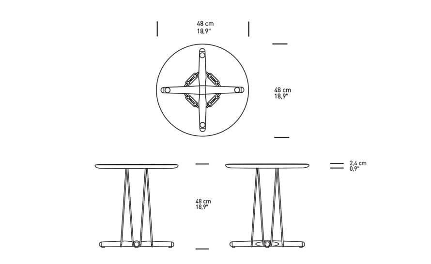 e021-480 embrace lounge table