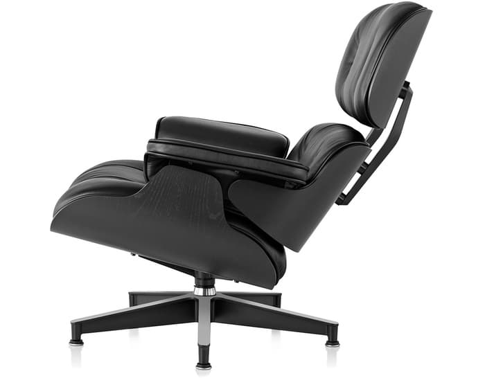 ebony eames&reg; lounge chair without ottoman