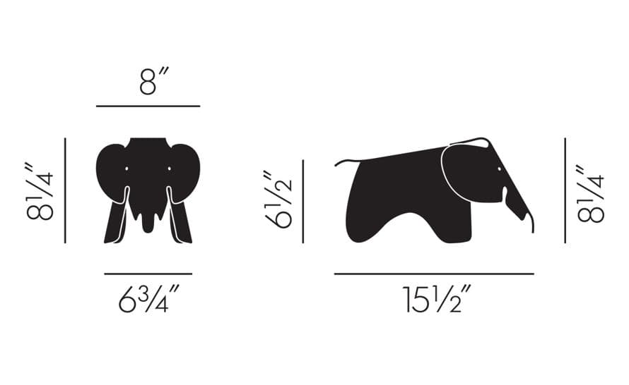eames elephant plastic small