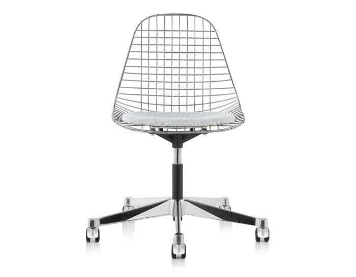 eames&reg; wire side chair with task base