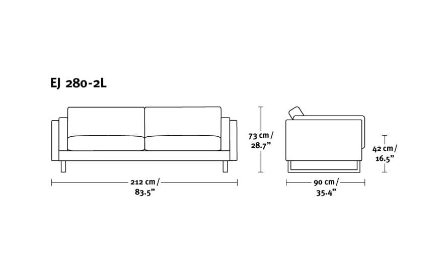 ej280 two seat sofa 86