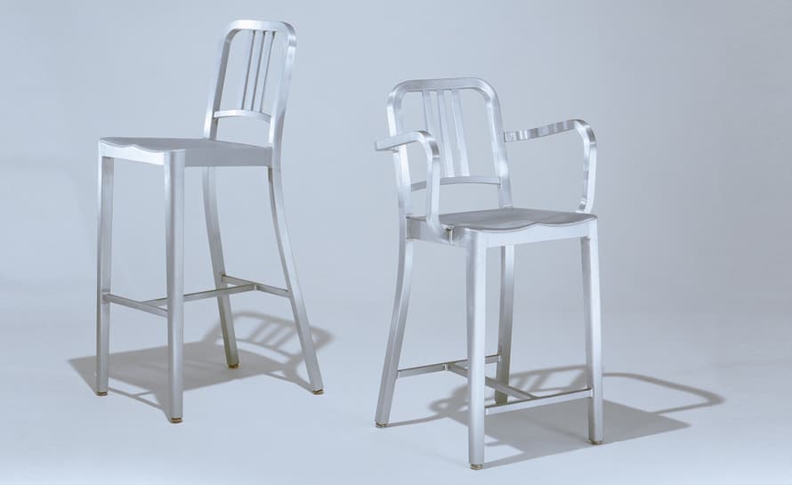 emeco navy stool with arms