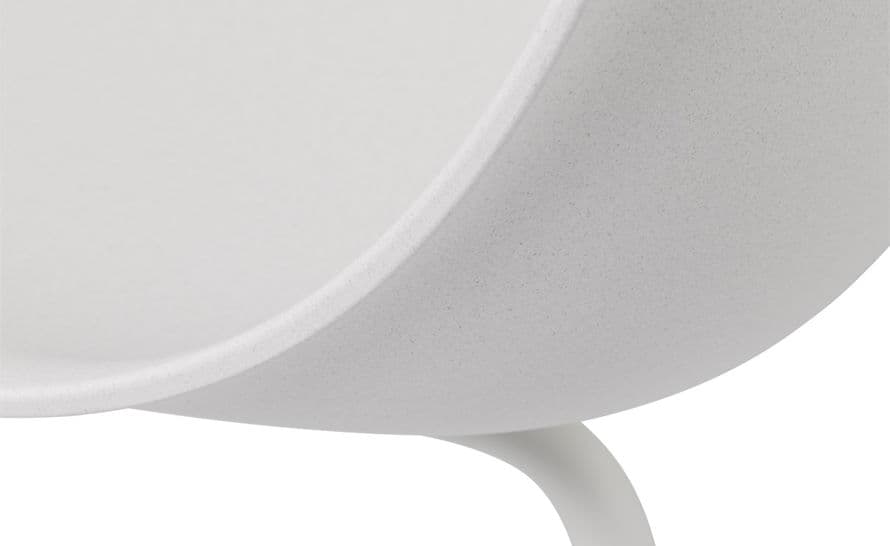 fiber lounge chair with wood base
