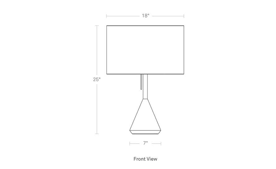 flask table lamp