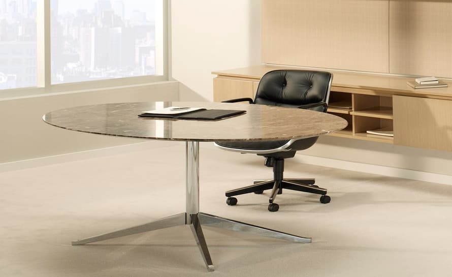 florence knoll 96" oval table