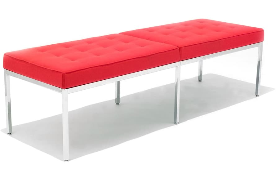 florence knoll three seat bench