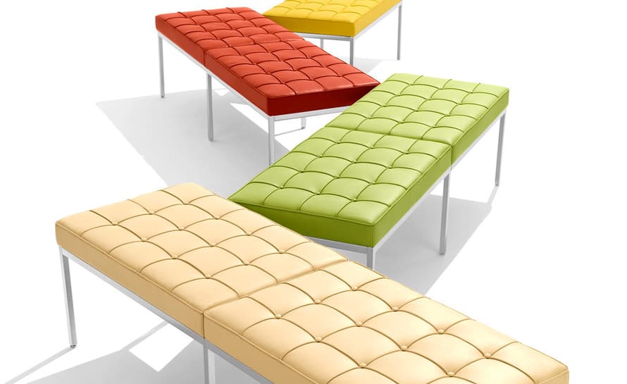 florence knoll three seat bench