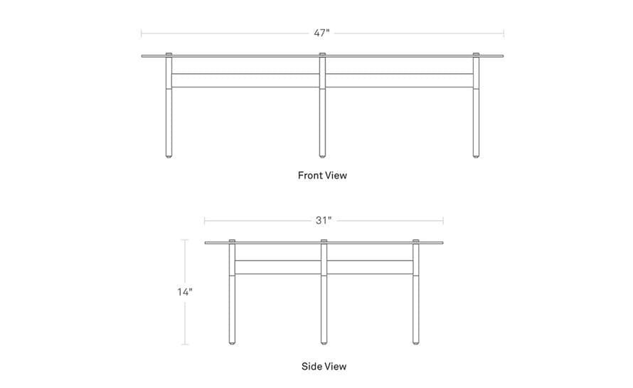 flume swoval coffee table