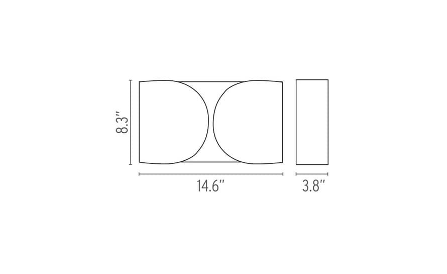 foglio incandescent wall lamp